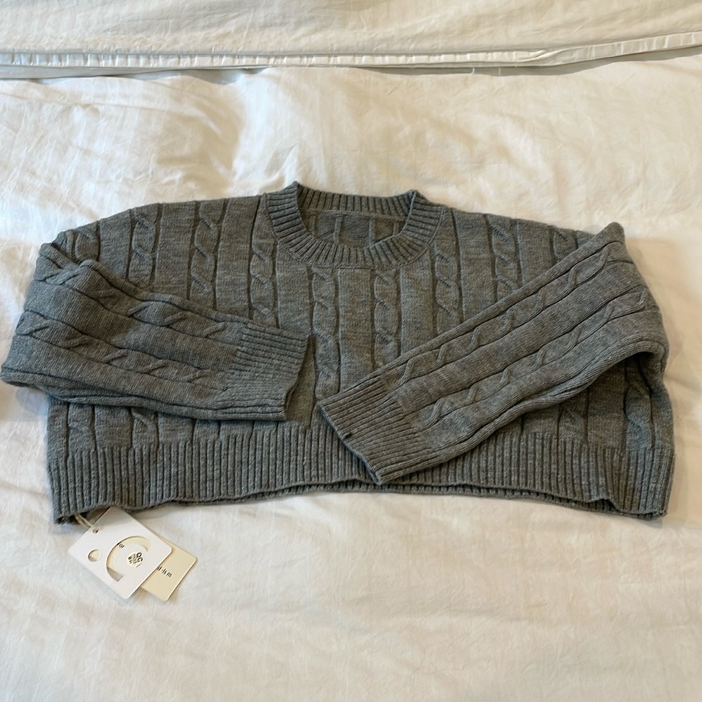 Knit cropped sweater